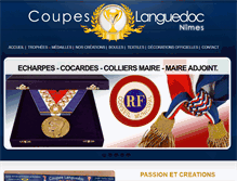 Tablet Screenshot of coupes-languedoc-nimes.com